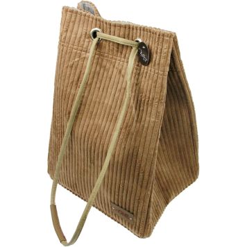 Samettikangaspussi Valley 35 x 30 x 51 cm Ruskea