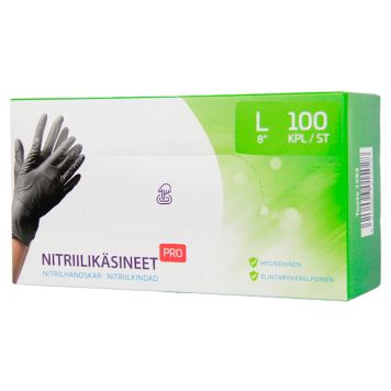 Nitriilikäsineet L-koko 100 kpl/pkt