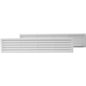 Tuuletusritilä Europlast Valkoinen 90 x 450 mm