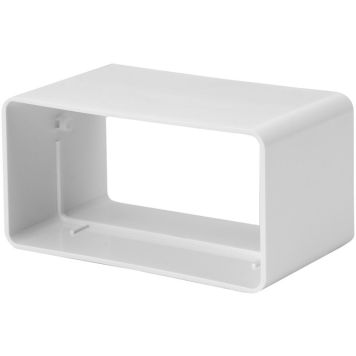 Kanavaliitin Europlast Valkoinen 110 x 55 mm