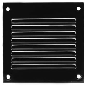 Säleikkö Europlast MR1010M Musta 100 x 100 mm