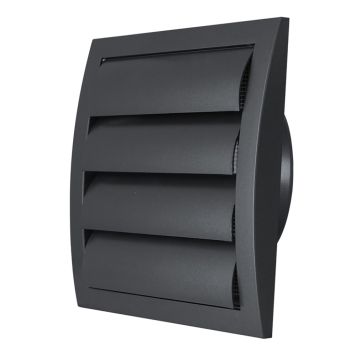 Säleikkö Europlast ND15ZA Antrasiitti 190 x 190 mm Ø149 mm