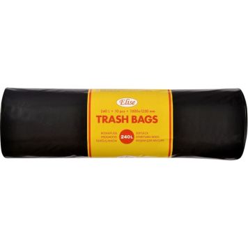 Jätesäkki McLean 240 l 10 kpl Musta