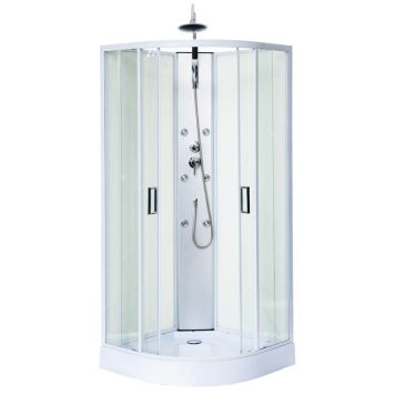 Suihkukaappi Harma White Onyx 85 x 85 cm