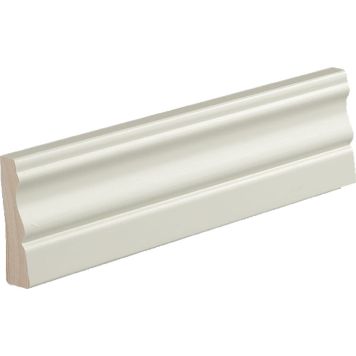 Peitelista/jalkalista 5 kpl Siparila KUMPU 15 x 56 x 3600 mm puhdas valkoinen