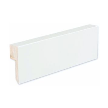 Jalkalista johtouralla 4 kpl Siparila KIILLE 20 x 70 x 3600 mm puhdas valkoinen