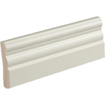 Peitelista/jalkalista 5 kpl Siparila KUMPU 15 x 68 x 3600 mm puhdas valkoinen