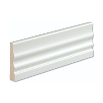 Peitelista/jalkalista 5 kpl Siparila KINOS 15 x 70 x 3600 mm puhdas valkoinen