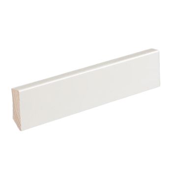 Jalkalista 10 kpl Siparila KIILLE 12 x 42 x 3600 puhdas valkoinen