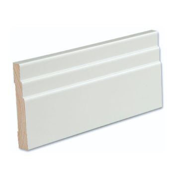 Peitelista/jalkalista 5 kpl Siparila VANA 15 x 90 x 3600 mm puhdas valkoinen