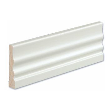 Peitelista/jalkalista 5 kpl Siparila KINOS 15 x 90 x 3600 mm puhdas valkoinen