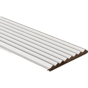 Sisustuspaneeli Siparila VIRE puhdas valkoinen 15 x 90 x 3600 mm