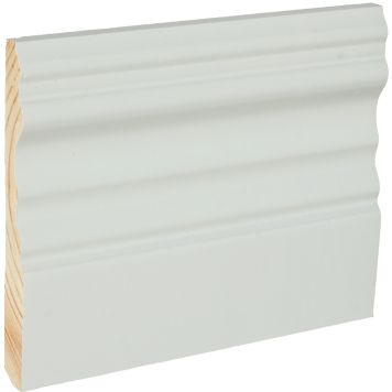 Peitelista/jalkalista 5 kpl Siparila KINOS 15 x 120 x 3600 mm puhdas valkoinen