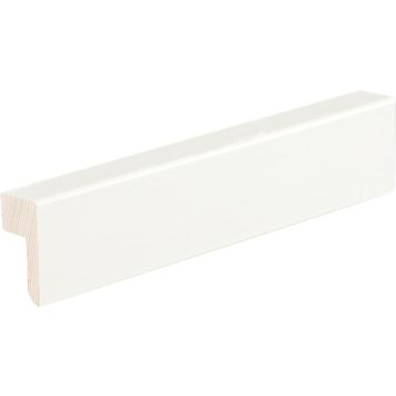 Jalkalista johtouralla 8 kpl Siparila KIILLE 20 x 42 x 3600 mm puhdas valkoinen