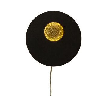 Seinävalaisin Aneta Planet Musta/Kulta 28 × 4,5 × 28 cm