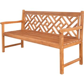 Puutarhapenkki Sunfun Diana 3-istuttava ruskea