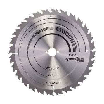 Pyörösahanterä Bosch Speedline Wood 315 x 3,2 x 30 mm T28