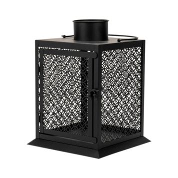 Lyhty musta 20 x 20 x 28,5 cm