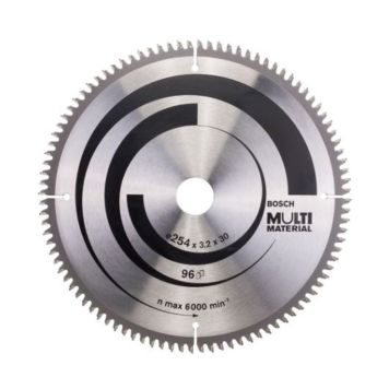Pyörösahanterä Bosch Multi Material 254 x 3,2 mm T96