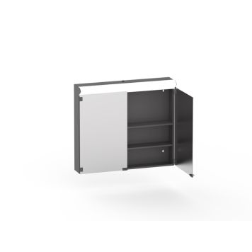 LED-valaisinpeilikaappi Polaria Lumena 800 Harmaa 80 x 70 x 17,5 cm