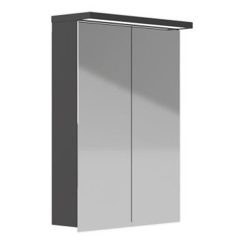 LED-valaisinpeilikaappi Polaria Klara 500 Oikea VVS Harmaa 70 x 50 x 19 cm