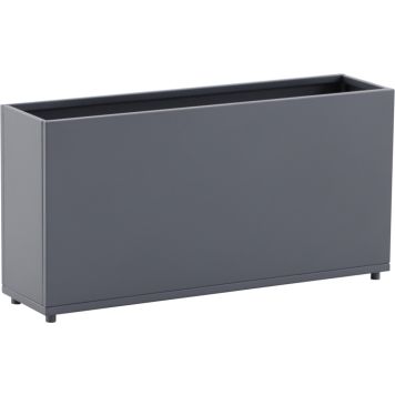 Kukkalaatikko 89 x 23 x 45 cm harmaa
