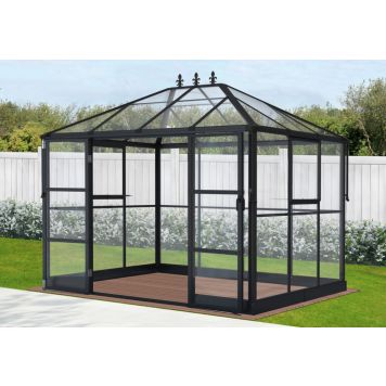 Kasvihuone Gardol Royal musta 215 x 284 x 243 cm