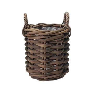 Ulkoruukku rottinki 30 x 30 cm harmaa