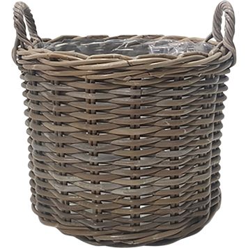 Ulkoruukku rottinki Kubu 34 x 30 cm harmaa