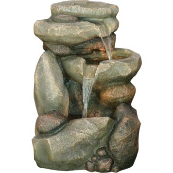 Suihkulähde kiviseinä