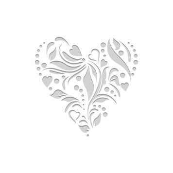 Sapluuna Coeurs 60 x 70 cm