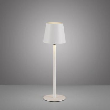 Pöytävalaisin Just Light Boteria IP54 valkoinen Valkoinen