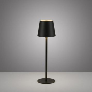 Pöytävalaisin Just Light Boteria IP54 valkoinen Musta