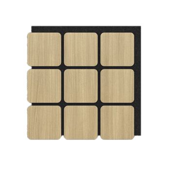 Akustiikkapaneeli Sonido Quadrum vaalea tammi 18 x 585 x 600 mm 4 kpl