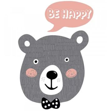 Julistetarra Be Happy 48 x 68 cm
