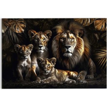 Sisustustaulu Reinders Lion Family 78 x 116 cm
