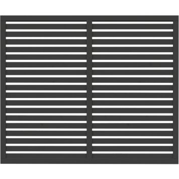 Aitaelementti Palmako Nina 6 harmaa 180 x 150 cm