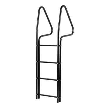 Laituritikas Varax 4 askelmaa Musta