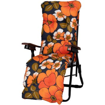 Tuoli Varax Baden Baden kukkakuvio musta