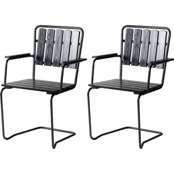 Tuolisetti Varax Suvisaari musta 2 kpl