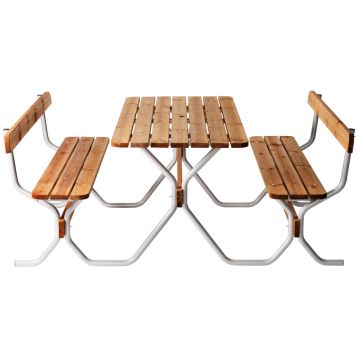 Piknipöytä Varax Rasta Viking harmaa