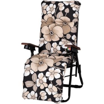 Tuoli Varax Baden Baden harmaabeige kukkakuvio