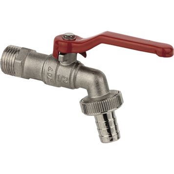 Pallolaskuhana 1/2" x 13 mm Mattakromi Muovikahva