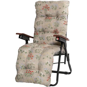 Tuoli Varax Baden Baden kukkakuvio musta runko