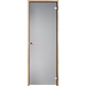 Saunan lasiovi Vihtan Harmaa Tervaleppäkarmi