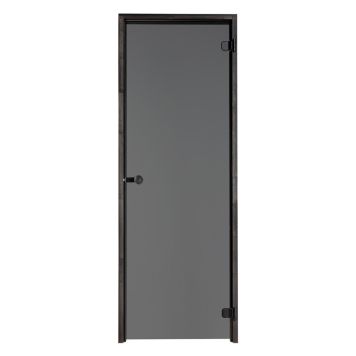 Saunan lasiovi Vihtan Löyly Musta Lasi Musta Karmi