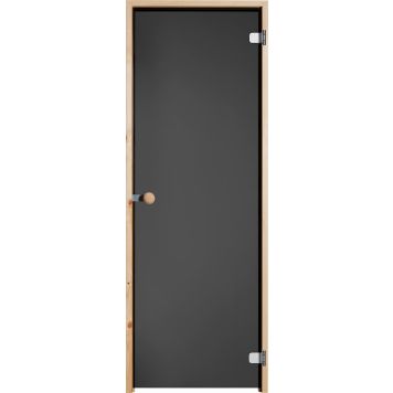 Saunan lasiovi Vihtan Musta lasi Mäntykarmi