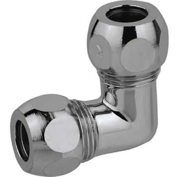 Puserrusliitin kulma Kromi 10 mm