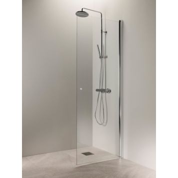 Kääntyvä suihkuseinä Vihtan Puro 3 nuppivedin kirkas kiiltävä