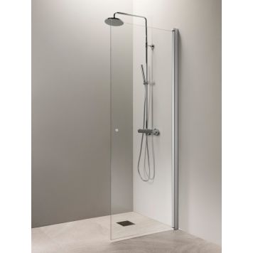 Kääntyvä suihkuseinä Vihtan Puro 3 nuppivedin kirkas matta